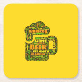 Word Cloud Onderzetter (Voorkant)