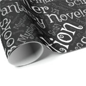 Word Cloud over boeken Cadeaupapier (Rol Hoek)