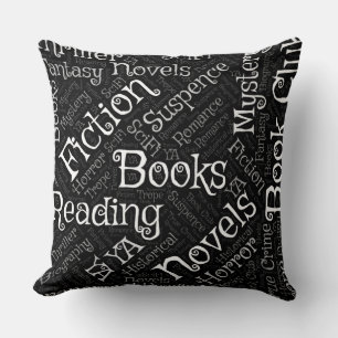 Word Cloud over boeken Kussen