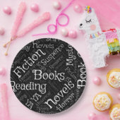 Word Cloud over boeken Papieren Bordje (Feest)