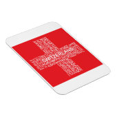 Word Cloud over Zwitserland Magneet (Rechterzijde)