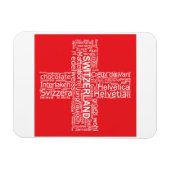 Word Cloud over Zwitserland Magneet (Horizontaal)