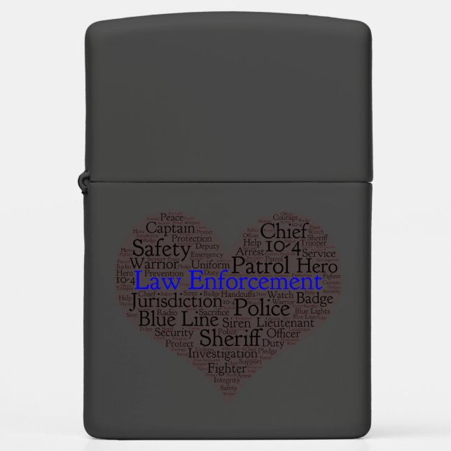 Word Cloud rechtshandhaving (Voorkant)