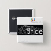 Word Cloud Square Vierkante Button 5,1 Cm (Voorkant /achterkant)