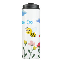 Word Cool Cute Bee Gepersonaliseerd naam