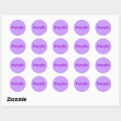 Word couleur violet sur les stickers Lavender (Feuille)