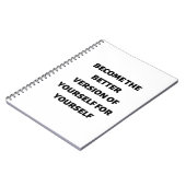 Word de betere versie van jezelf voor jezelf notitieboek (Linkerzijde)