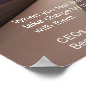 Word de CEO van je leven. Poster (Hoek)