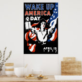 Word de Dag van Amerika wakker - WWI Poster (Keuken)