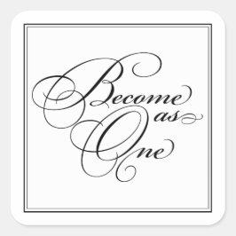 Word één Christelijke weddenschappen Vierkante Sticker