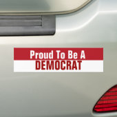 Word een democraat bumpersticker (Op auto)