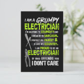 Word een elektricien kaart (Staand voorkant)