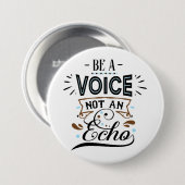 Word een Inspirerend spraakkunst Ronde Button 7,6 Cm (Voorkant /achterkant)