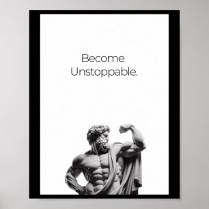 Word een onstuitbare Sticker Poster
