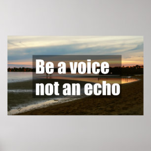 Word een stem geen echo poster