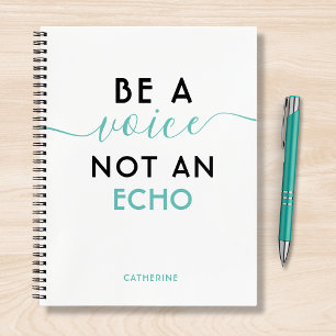 Word een stem niet een Echo Gepersonaliseerde Naam Notitieboek