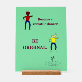 Word een veelzijdige danser licht Zee groen Acryl Bord