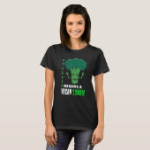 Word een veganistische zombie Eet je Groenen T-shirt (Voorkant volledig)