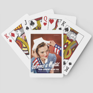 Word een verpleegster pokerkaarten