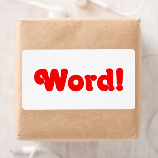 Word! Etiket (Insitu)