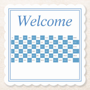 Word Game Cheat Sheet Woorden met handdoeken Kartonnen Onderzetters