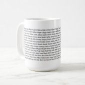 Word Game Mok - J Word List NEW (Voorkant links)