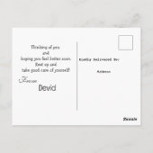 Word gauw beter met kleuren  briefkaart (Achterkant)