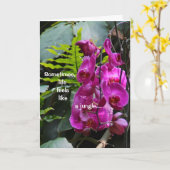 Word goed Orchideeën Kaart (Gele Bloem)