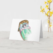 word goed spoedig: bed kaart (Gele Bloem)