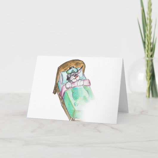 word goed spoedig: bed kaart (Voorkant)