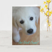 Word goed spoedig kaart (Gele Bloem)