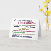 Word goed spoedig Kaart (Gele Bloem)