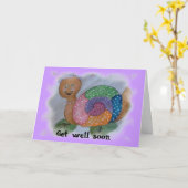 Word goed spoedig kaart (Gele Bloem)