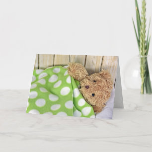 Word goed spoedig teddybeer kaart