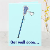 Word goed van Grote het Team van de Lacrosse Kaart (Gele Bloem)