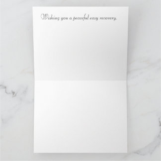 Word goed, wens een vreedzaam en gemakkelijk herst kaart