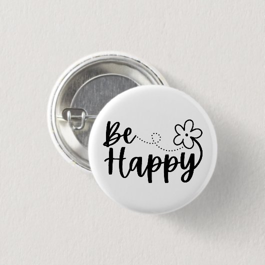 Word Happy Spring Summer Button (Voorkant /achterkant)