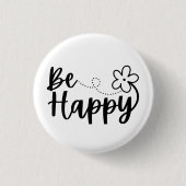 Word Happy Spring Summer Button (Voorkant)