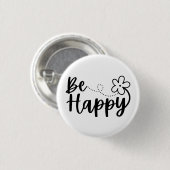 Word Happy Spring Summer Ronde Button 3,2 Cm (Voorkant /achterkant)