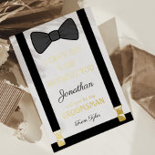 Word Je Mijn Bruidsjonker Folie Uitnodiging