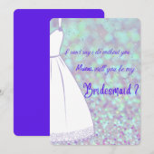 Word Je Mijn Bruidsmeisje Getuige  Kaart (Voorkant / Achterkant)