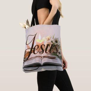 Word Jésus sacs fourre-tout chrétien