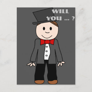 word jij mijn beste man? uitnodiging briefkaart