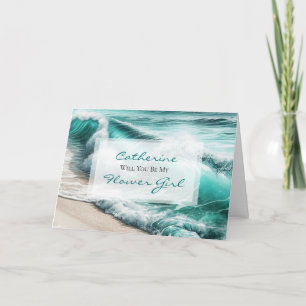 Word jij mijn Bloemenmeisje?   Bruiloft voorstel Kaart