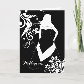 Word jij mijn bruidsmeisje? : Elegant silhouet