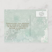 Word jij mijn bruidsmeisje kaart winter floral fox (Achterkant)