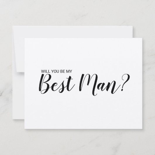 Word jij mijn getuige? Modern Script Kraft-papier Kaart (Voorkant)