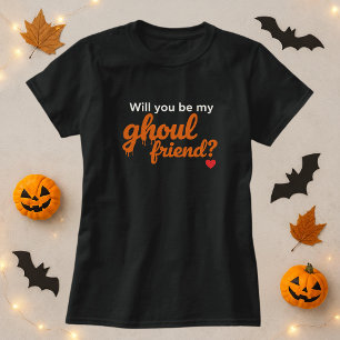 Word jij mijn Ghoul Friend? Halloween Spooky Pun T-shirt