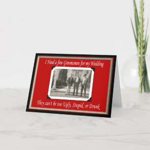 Word jij mijn Groomsman? - GRAPPIG