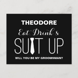 Word jij mijn Groomsman ?   Groomsmen Kaart
